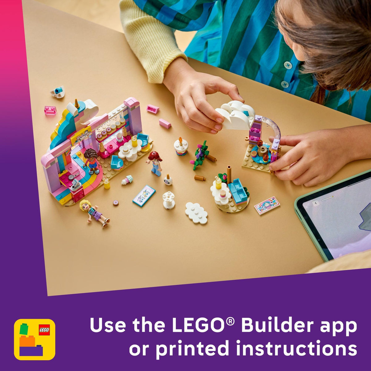 LEGO Friends Unicorn Dream Café minidolls trio sparks storytelling with Paisley Aliya Iza.