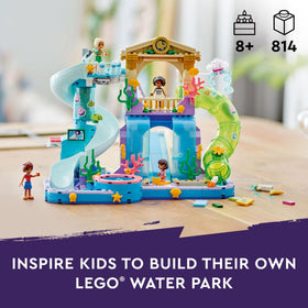 LEGO Friends Water Park whirlpool spinning action for pretend play.
