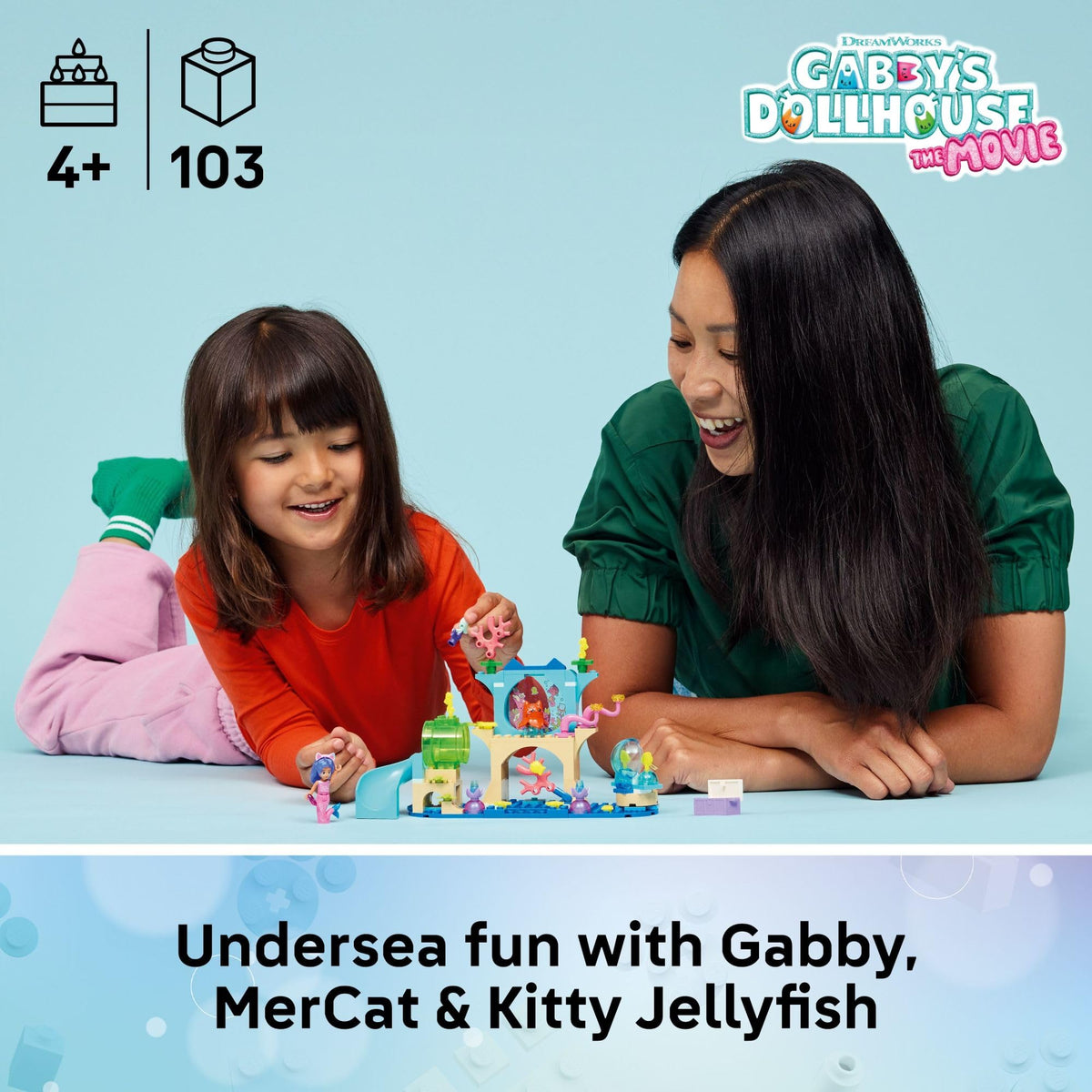 Gabby’s Dollhouse Mermaid minidoll included for storytelling