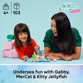 Gabby’s Dollhouse Mermaid minidoll included for storytelling