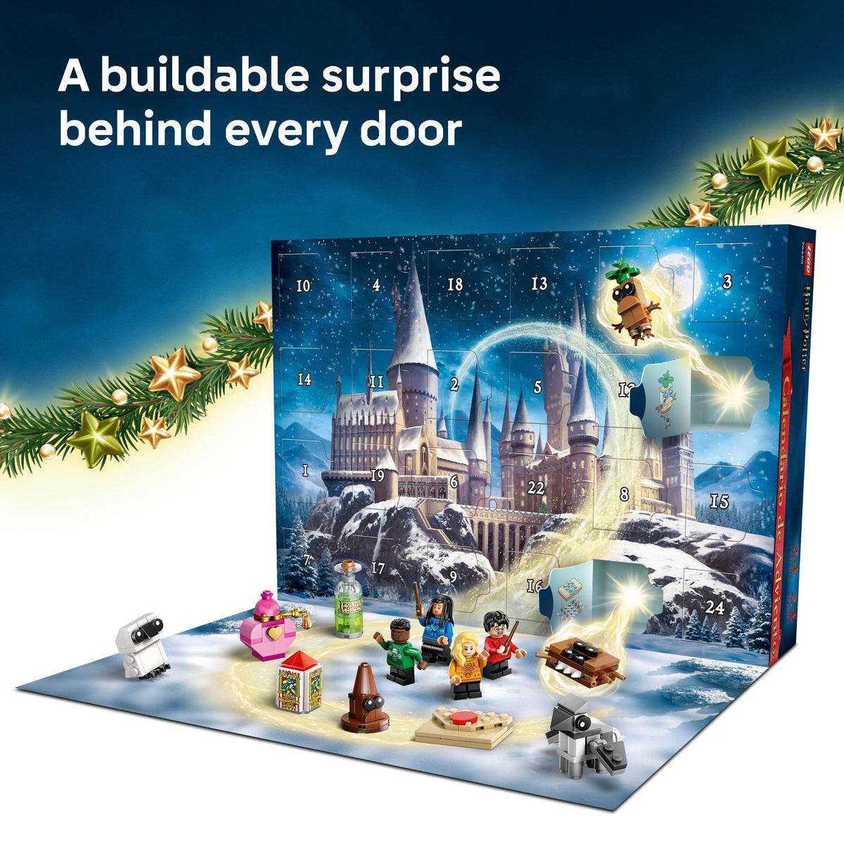 LEGO Harry Potter Advent Calendar 2025 Buckbeak with posable wings for interactive creature moments