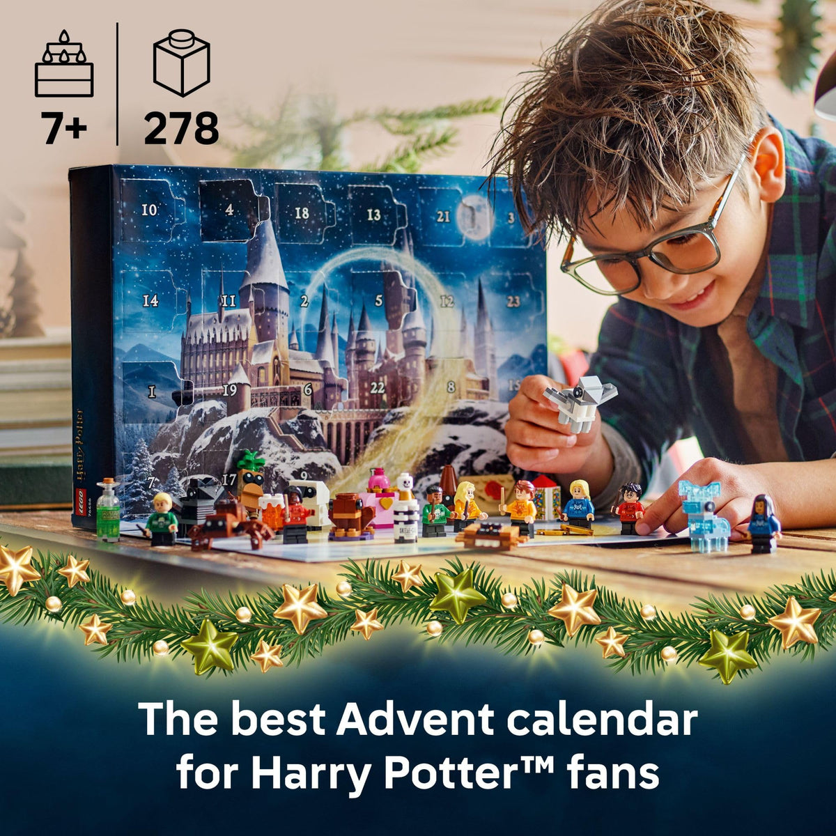 LEGO Harry Potter Advent Calendar 2025 minifigures collection with wand elements for imaginative play