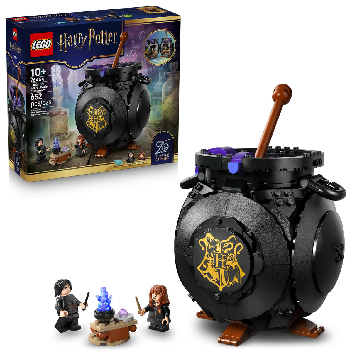 LEGO Harry Potter Cauldron secret classroom—interactive pretend-play setup for kids.