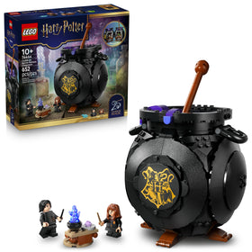 LEGO Harry Potter Cauldron secret classroom—interactive pretend-play setup for kids.