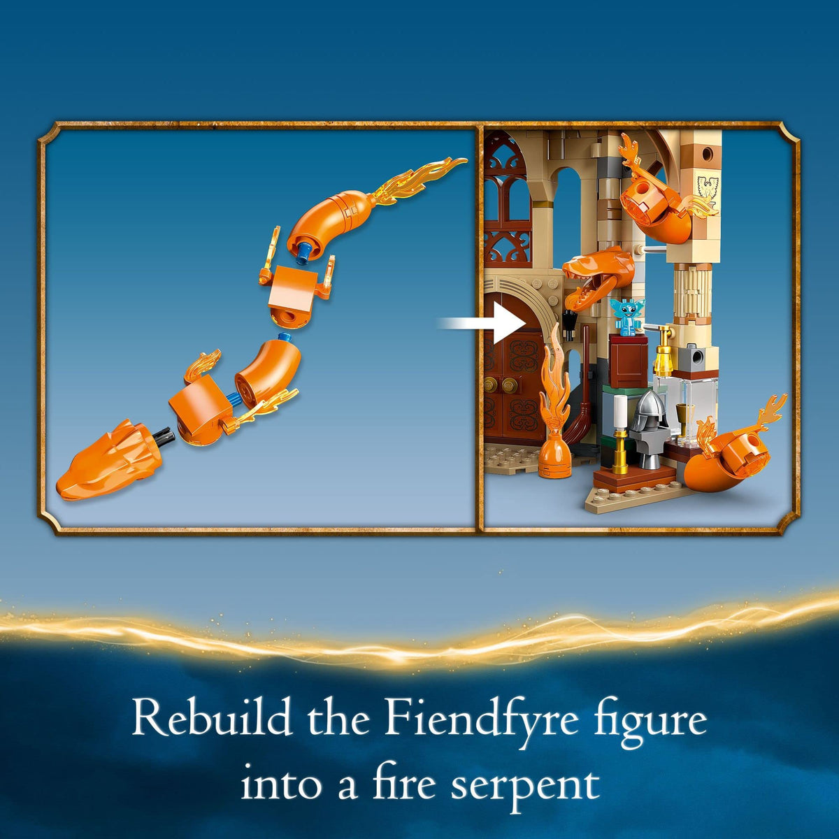 LEGO Harry Potter Cornish Pixie minifigure brings whimsy to the wizarding world.