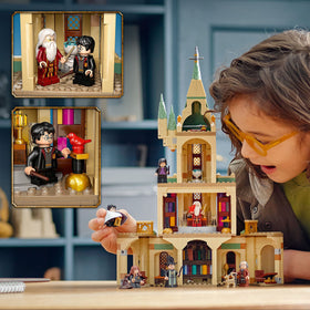 LEGO Harry Potter Dumbledore’s Office minifigures-harry-hermione-albus featured for storytelling adventures