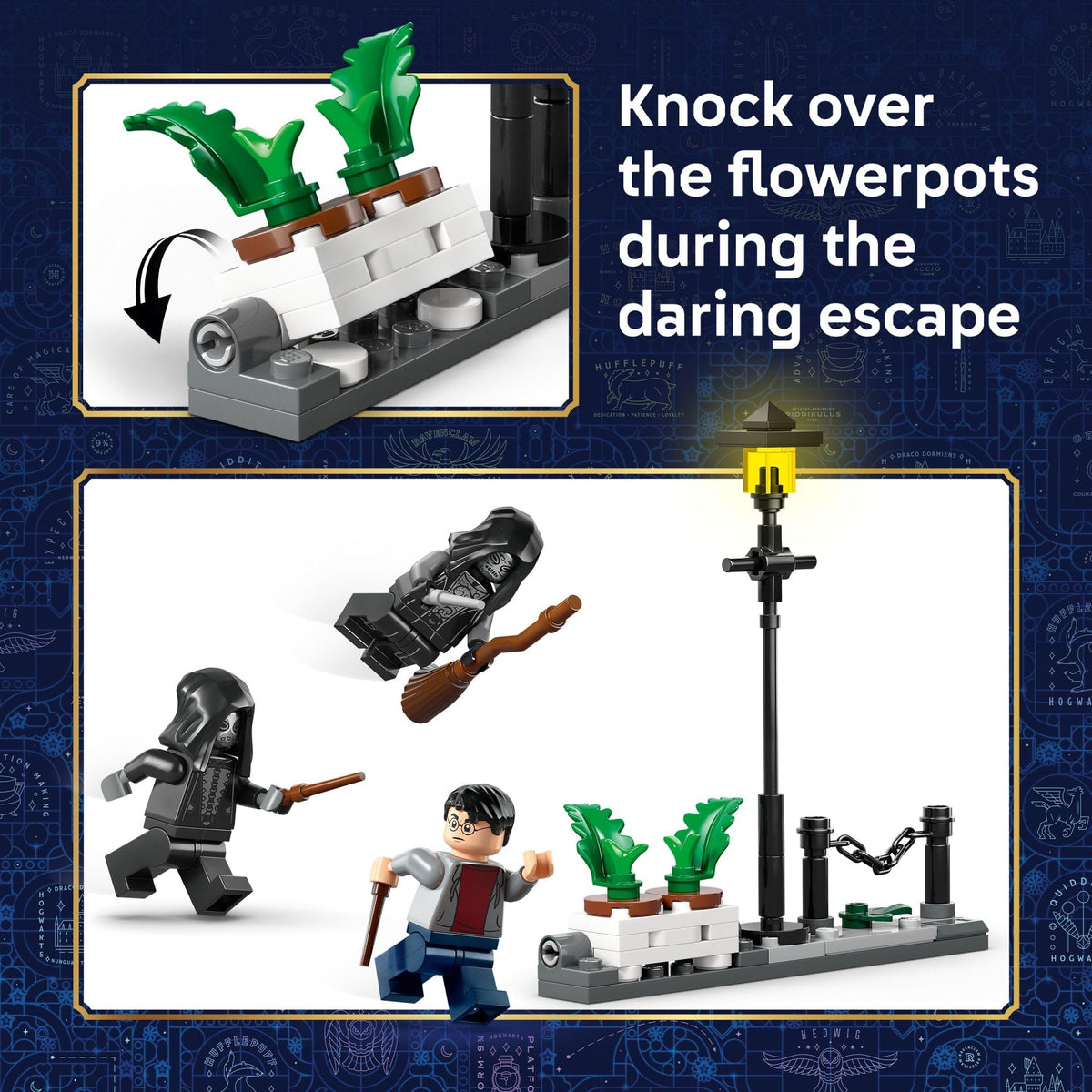 LEGO flipable planter feature enhances action moments