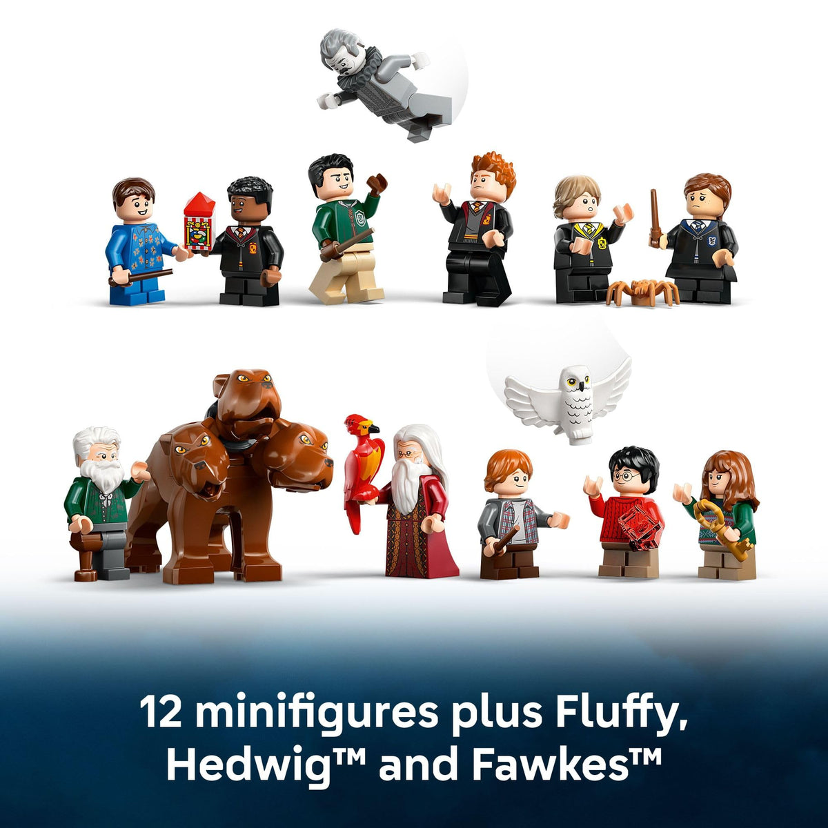 LEGO Harry Potter Grand Staircase with Dumbledore's Office enables storytelling flexibility.
