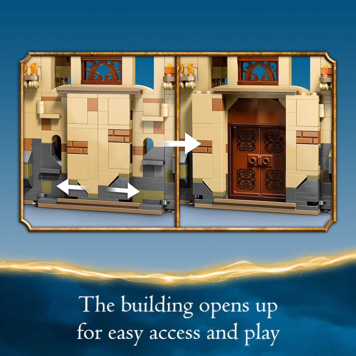 LEGO Harry Potter Grey Lady upper room detachable level for storytelling.