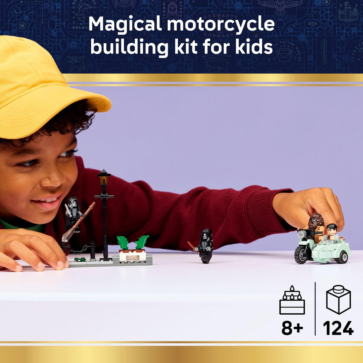 LEGO Harry Potter Harry in the sidecar for dynamic storytelling