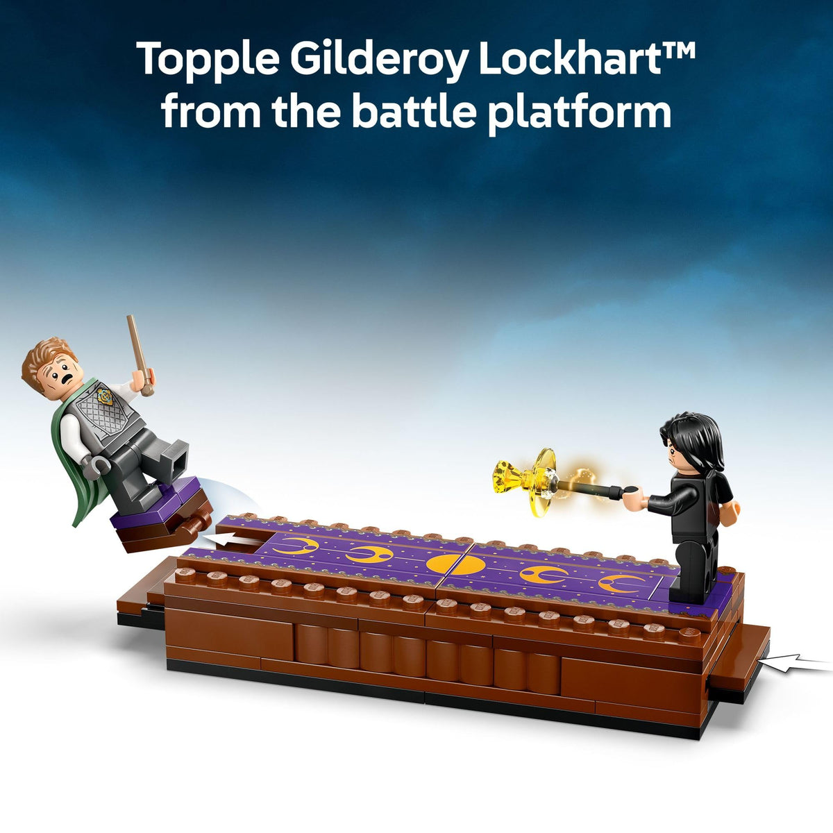 LEGO Hogwarts portrait above the fireplace for collectible display and play