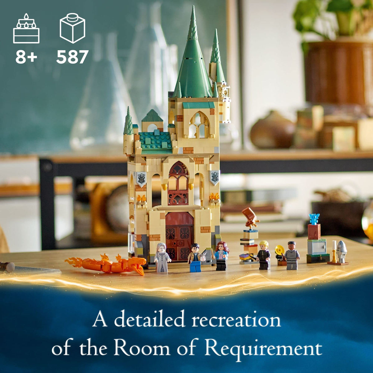 LEGO Harry Potter Hogwarts castle module showcasing modular design for expansive play.
