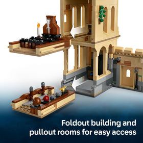 LEGO Harry Potter Hogwarts Castle Transfiguration classroom inspires storytelling.