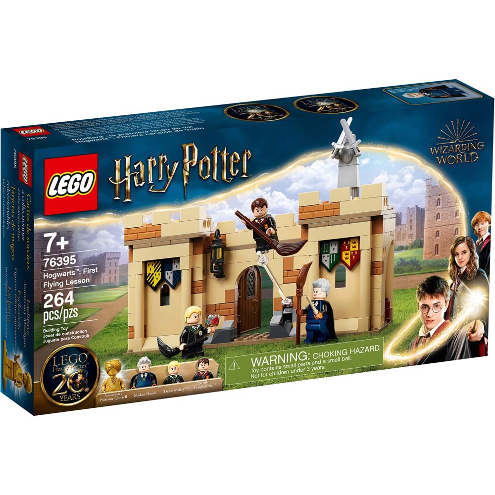 LEGO Harry Potter Hogwarts First Flying Lesson brick detail showing color and texture
