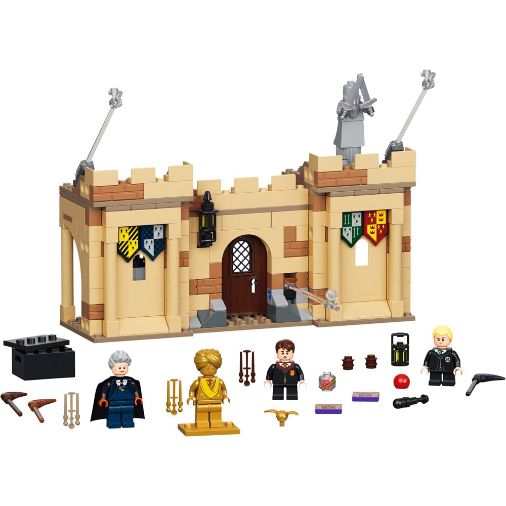 LEGO Harry Potter Hogwarts First Flying Lesson build image to inspire imaginative play