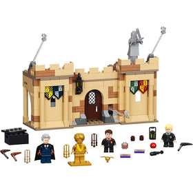 LEGO Harry Potter Hogwarts First Flying Lesson build image to inspire imaginative play