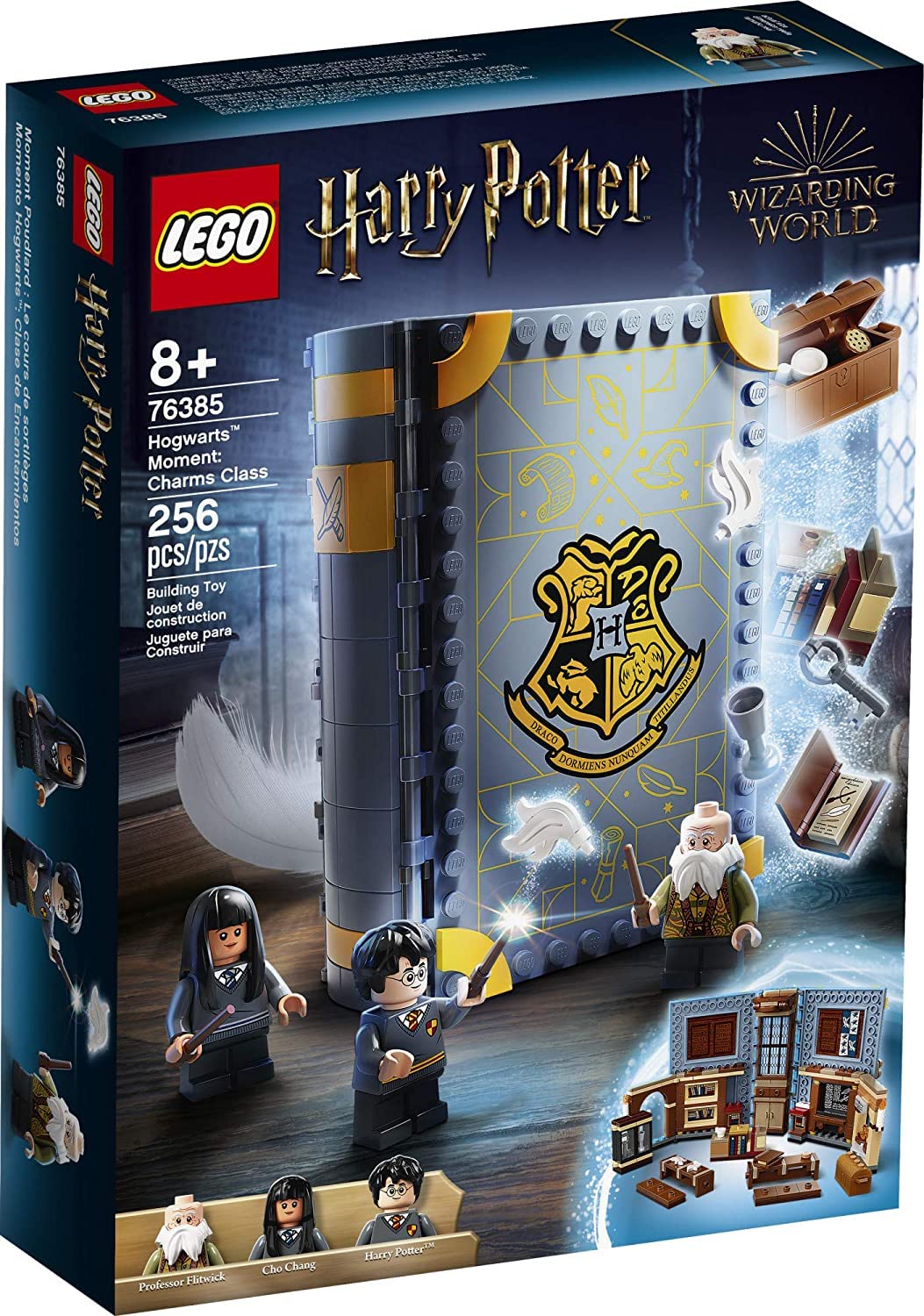 LEGO Harry Potter Hogwarts Moment Charms Class cover opens for immersive at-home storytelling.
