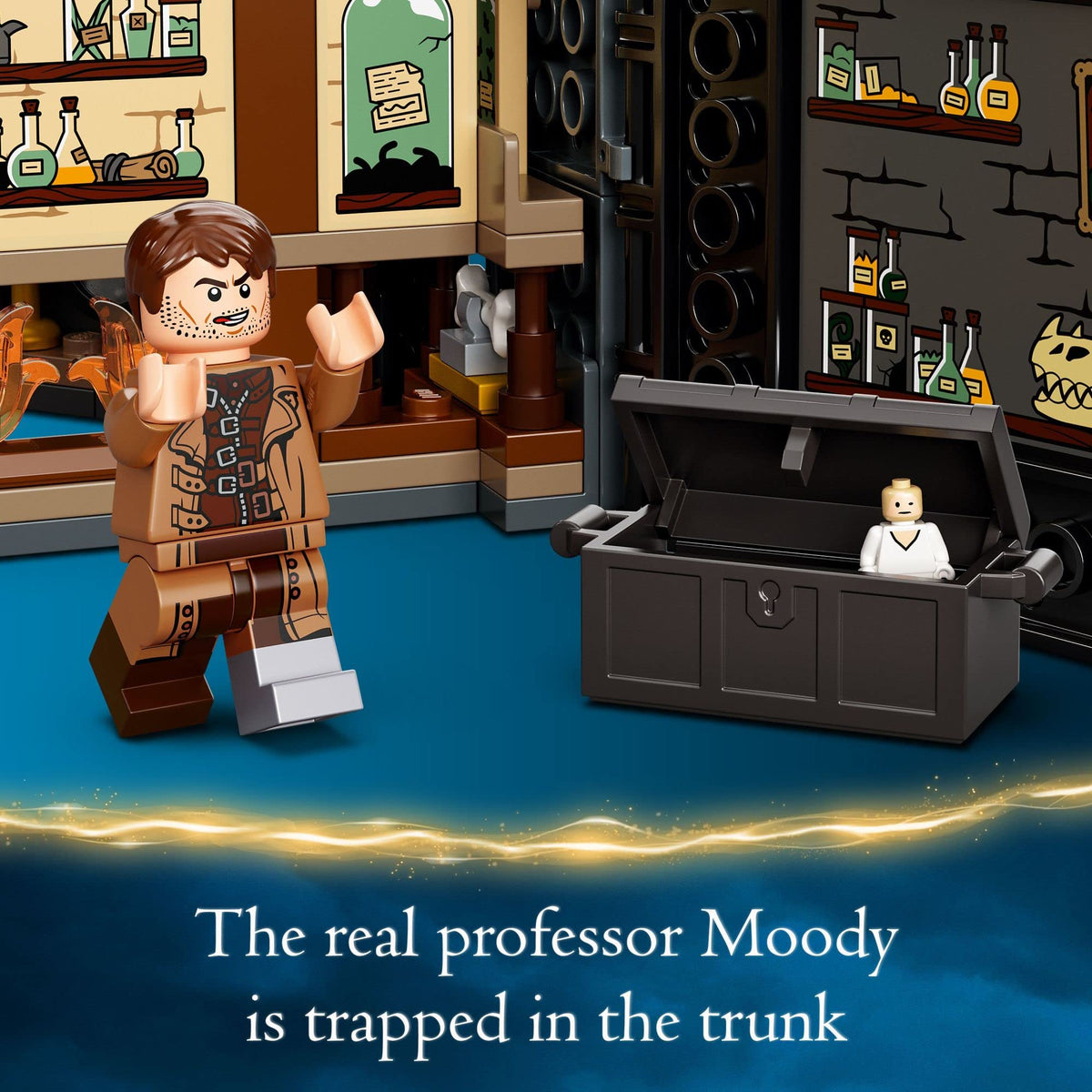 LEGO Harry Potter Neville Longbottom minifigure encourages teamwork during spellbuilding fun