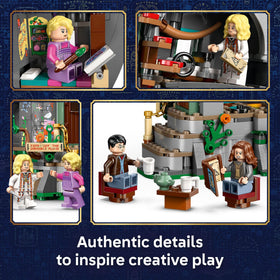 LEGO Harry Potter kitchen furniture pull-out detail enables quick pretend play
