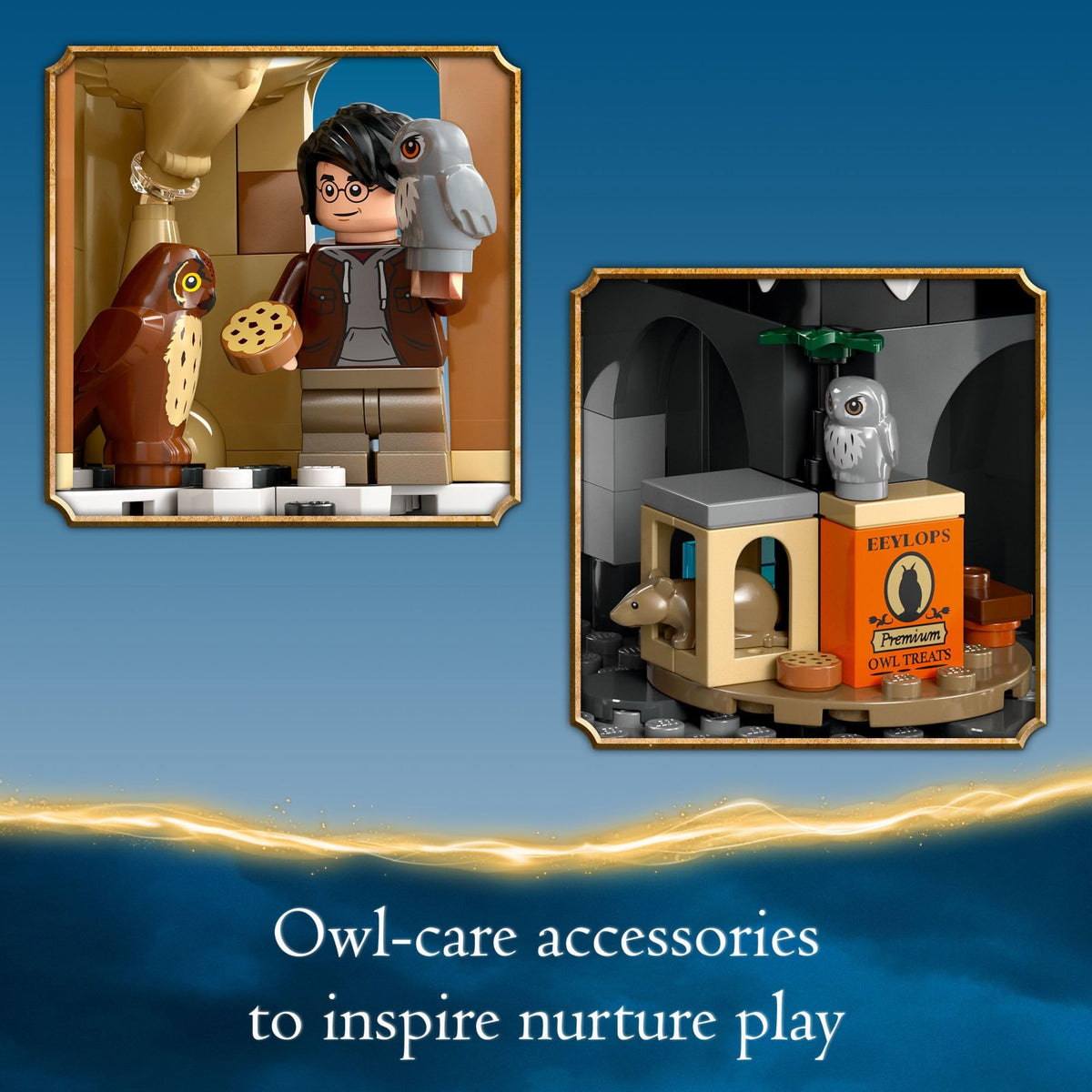 LEGO Harry Potter Pigwidgeon owl figure for playful role-play