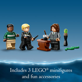 LEGO Slytherin banner wall art with hanger for quick decoration and display