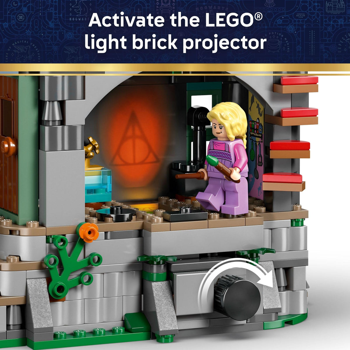 LEGO Harry Potter Xenophilius Lovegood workshop detail fuels creative scenes