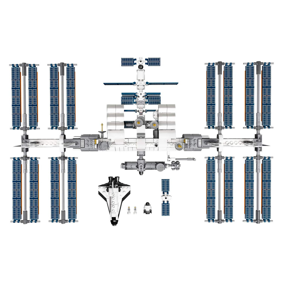 LEGO Ideas 21321 astronaut microfigures bring the scene to life.