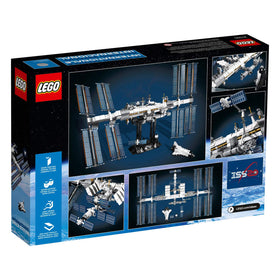 LEGO Ideas 21321 stand with ISS creates a stable, elegant display.