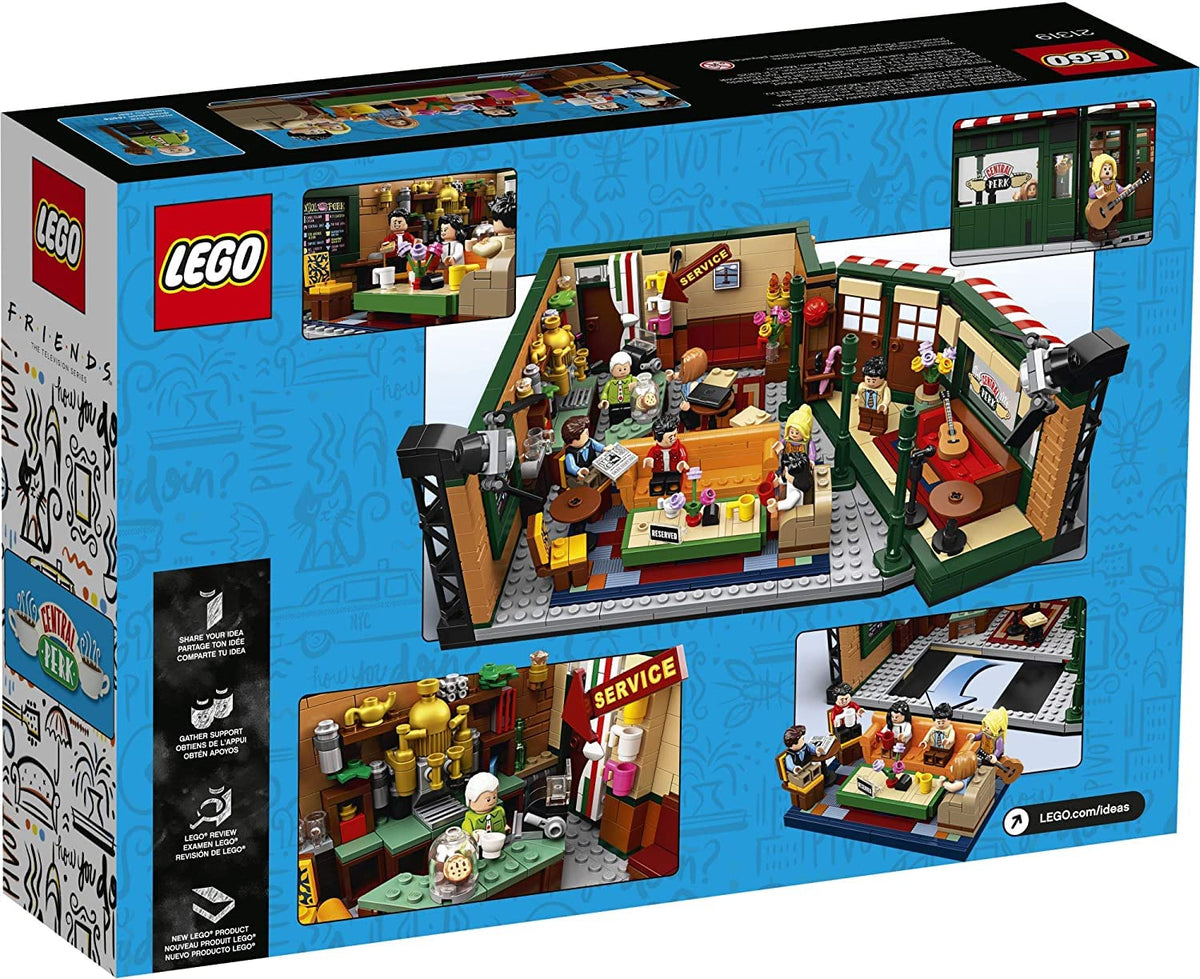 LEGO Ideas Central Perk interior detail highlights brick textures for immersion