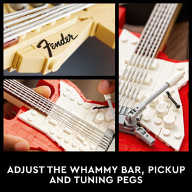 Foldable display stand keeps the model ready to showcase.