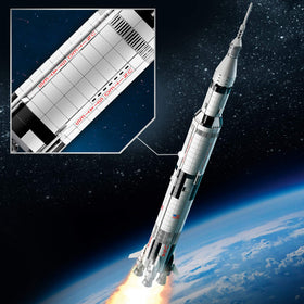 LEGO Ideas Apollo Saturn V moon site with astronauts for collectible scenes