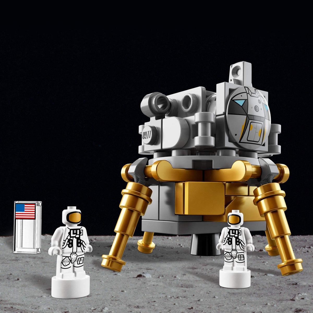 LEGO Ideas Apollo Saturn V splashdown scene for immersive storytelling on display