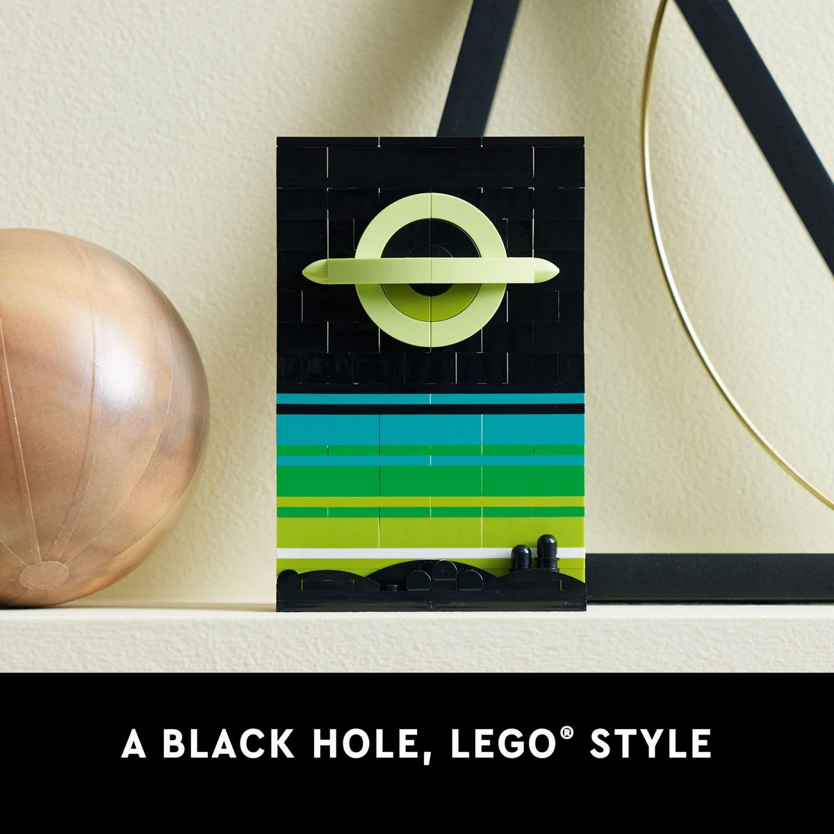 LEGO Ideas Space Age space shuttle postcard for display and storytelling.