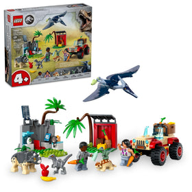 LEGO Jurassic World baby dinosaur rescue center playset promotes nurturing pretend care