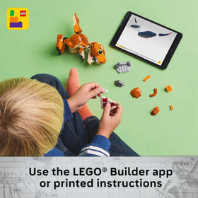 LEGO Jurassic World Little Eatie display ready model for shelf play.