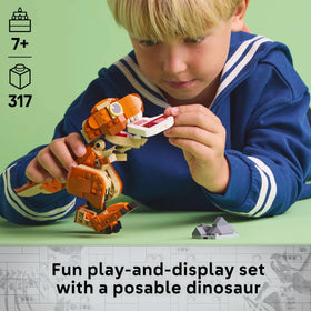 LEGO Jurassic World Little Eatie T rex with movable tail enables varied poses.