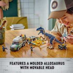 LEGO Jurassic World movable Allosaurus offers poseable action for imaginative scenes.