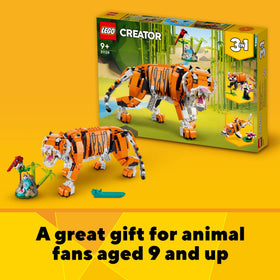LEGO Majestic 3in1 building experience: three animals from one set.
