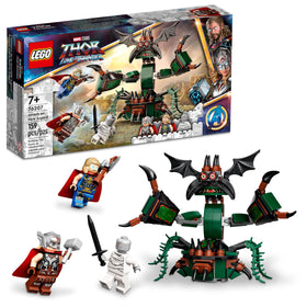 LEGO Marvel Attack on New Asgard Thor with Mjölnir for imaginative battles
