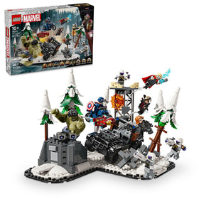 LEGO Marvel Avengers Age of Ultron front view shows action-ready set for imaginative play