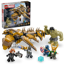 LEGO Marvel Avengers vs Leviathan open-mouth model enhances imaginative play and display