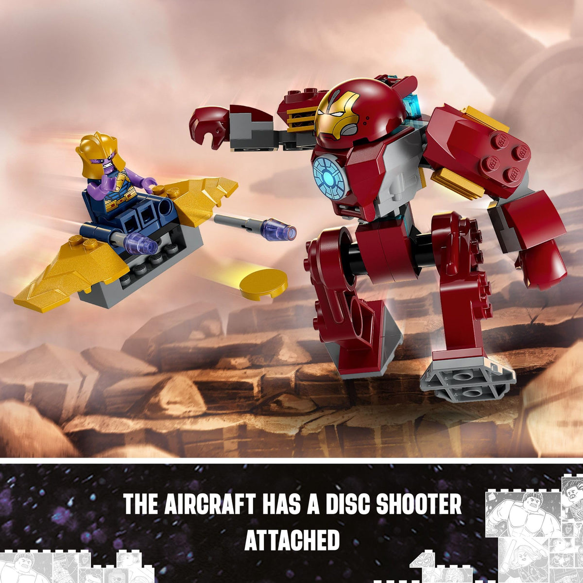 LEGO Marvel battle scene setup invites cooperative play