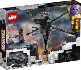 LEGO Marvel Black Panther Dragon Flyer 76186 opening cockpit for control-themed play