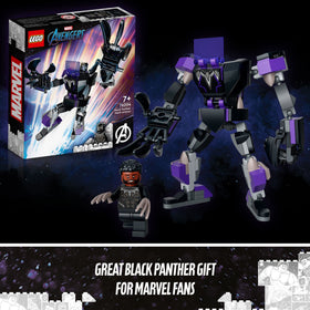 LEGO Marvel Black Panther minifigure in cockpit for immersive play