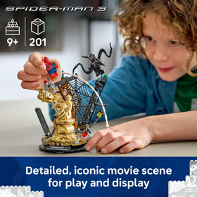 LEGO Marvel Epic Battle Spider-Man swings to action during play