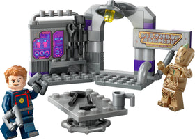 LEGO Guardians HQ buildable base emphasizes tools and planning space.