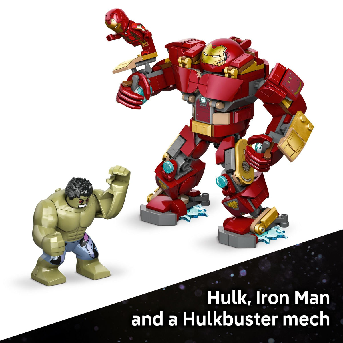 LEGO Marvel set encourages creative storytelling and collectible display.