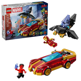 LEGO Marvel Iron Man car with open cockpit for imaginative play
