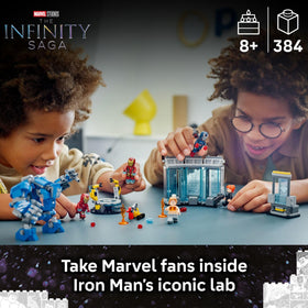 LEGO Marvel Iron Man MK3 mech with movable arms for action scenes