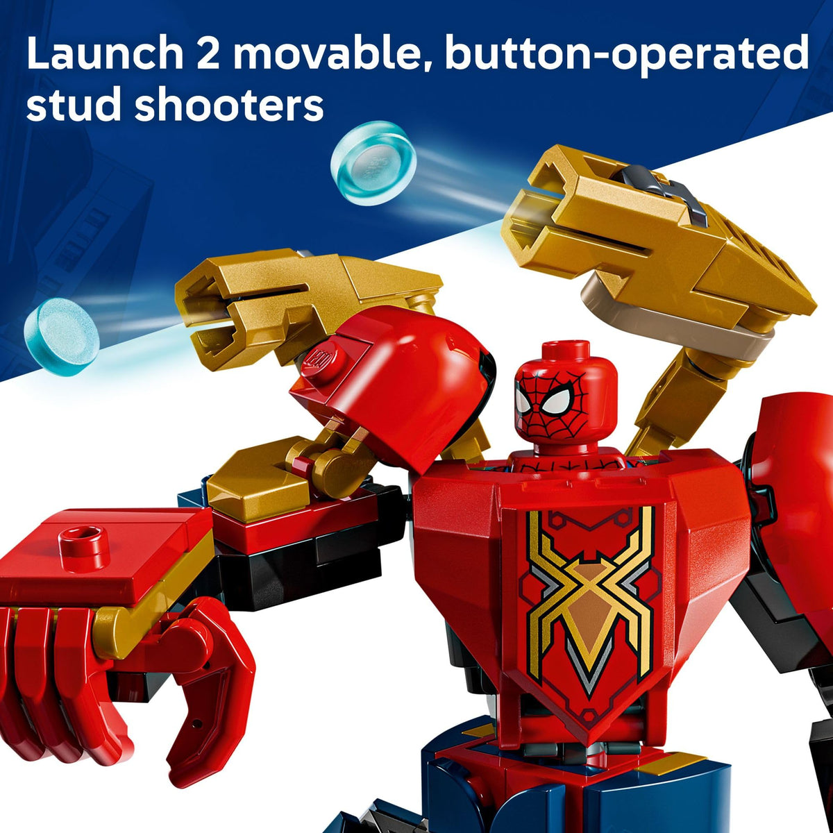 LEGO Marvel Mech Battle three minifigures for heroic storytelling.